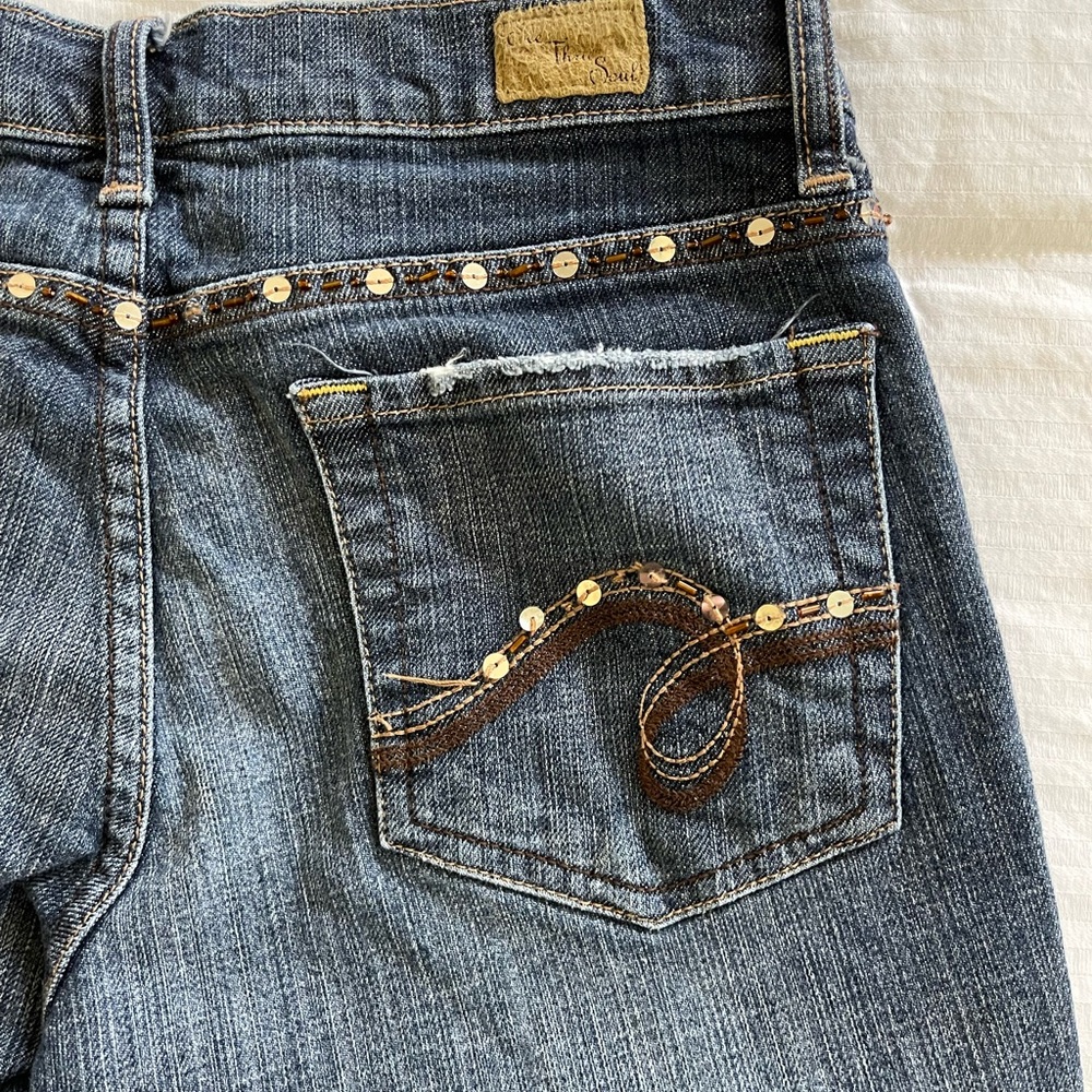 See Thru Soul Women's Blue Jeans Size 27 - Picture 2 of 11